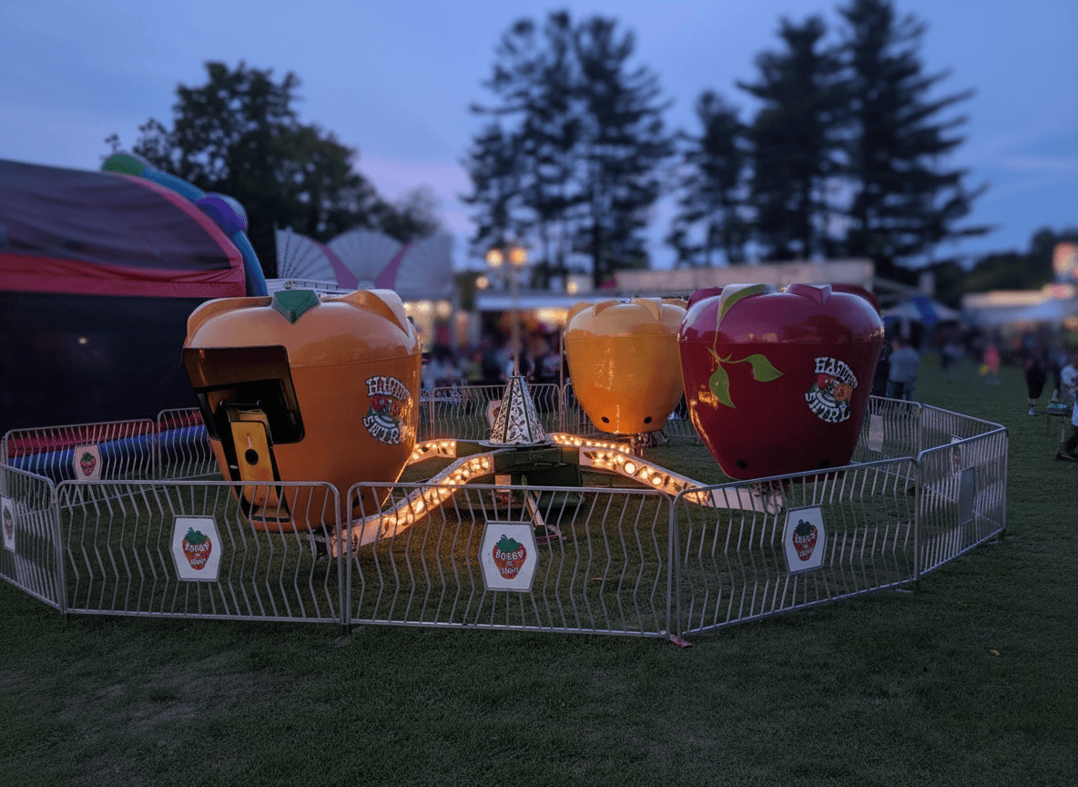 The Harvest Swirl family spinning ride