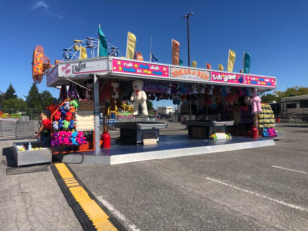 The Break & Run pool-table trailer on the midway