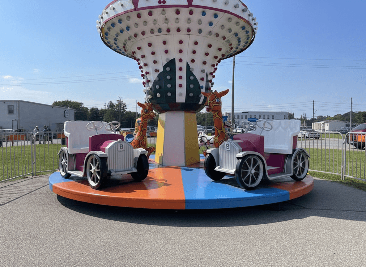 Kiddie Carousel in daylight — Billy G Amusements